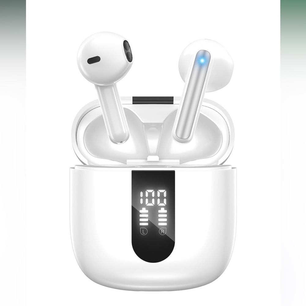 Black Wireless Bluetooth 5.4 Earbuds